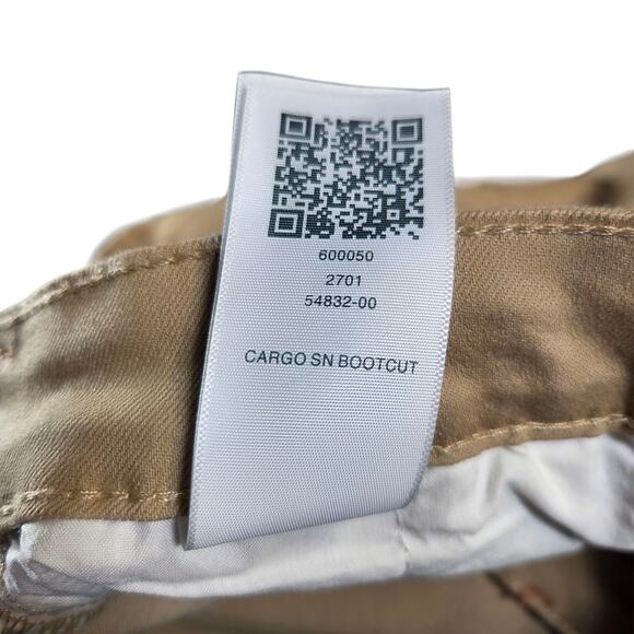 True Religion Khaki Cargo Pants‎ Men's Size 31x32 Brown Boot Cut NWOT New - Picture 12 of 15